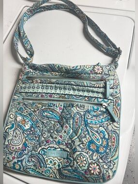 Vera Bradley Teal Paisley Crossbody Bag